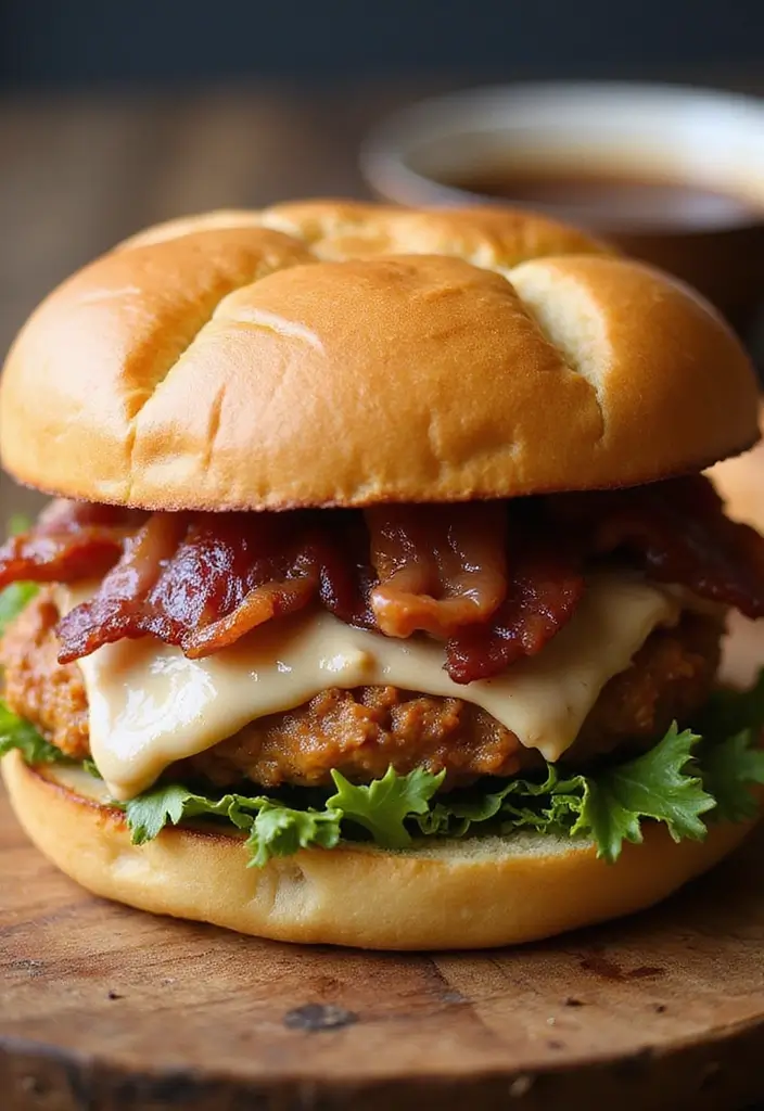 28 Chicken Bacon Ranch Sandwich Recipes That Feel Indulgent - 8. French Dip Chicken Bacon Ranch Sandwich