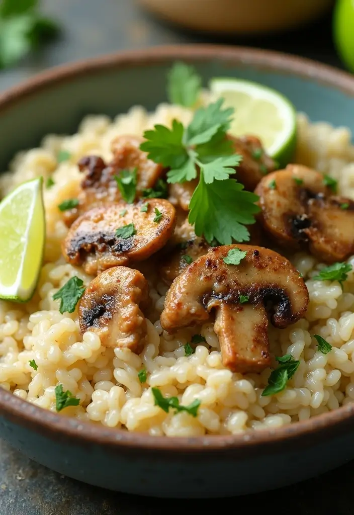 28 Chicken and Mushroom Risotto Recipes That Feel Fancy 13 28 Chicken and Mushroom Risotto Recipes That Feel Fancy - 12. Coconut Chicken and Mushroom Risotto