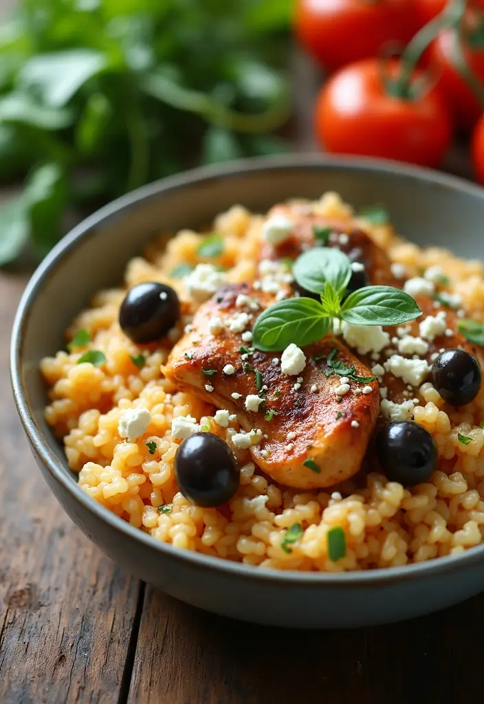 28 Chicken and Mushroom Risotto Recipes That Feel Fancy 14 28 Chicken and Mushroom Risotto Recipes That Feel Fancy - 13. Mediterranean Chicken and Mushroom Risotto