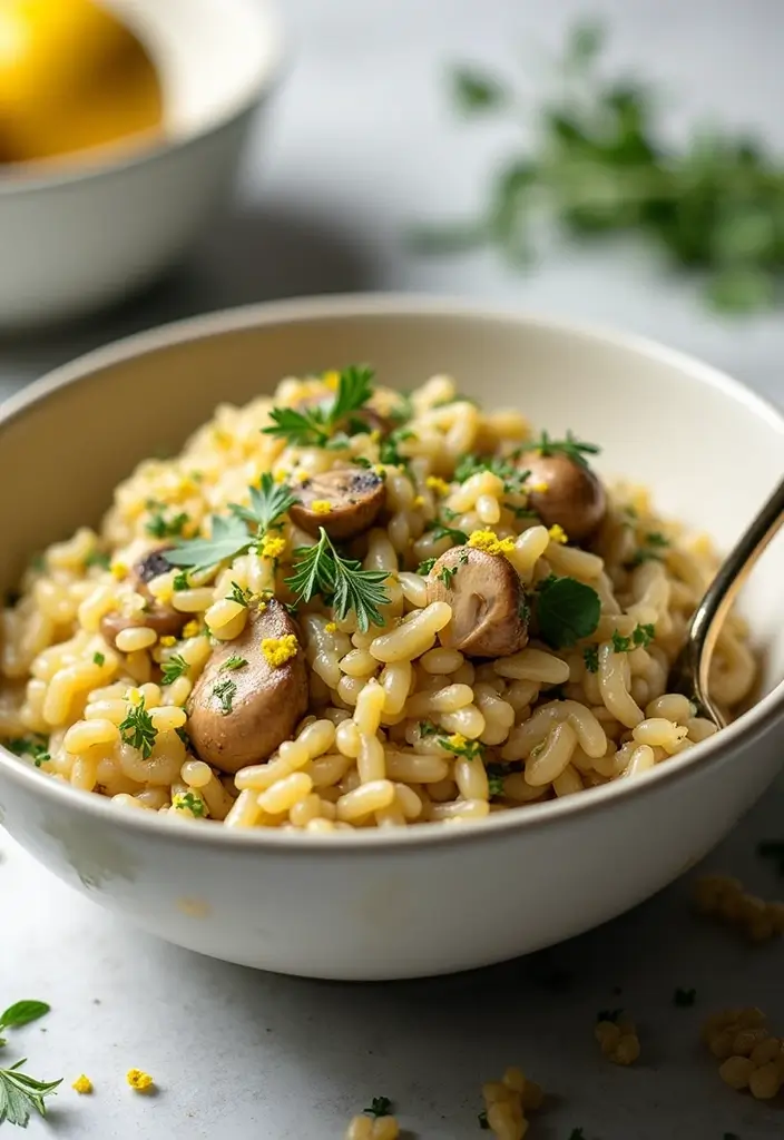 28 Chicken and Mushroom Risotto Recipes That Feel Fancy 15 28 Chicken and Mushroom Risotto Recipes That Feel Fancy - 14. Herb and Lemon Chicken Mushroom Risotto