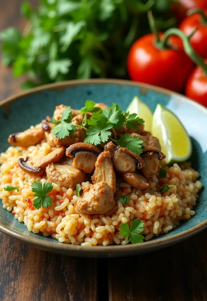 28 Chicken and Mushroom Risotto Recipes That Feel Fancy 19 28 Chicken and Mushroom Risotto Recipes That Feel Fancy - 18. Thai Chicken and Mushroom Risotto