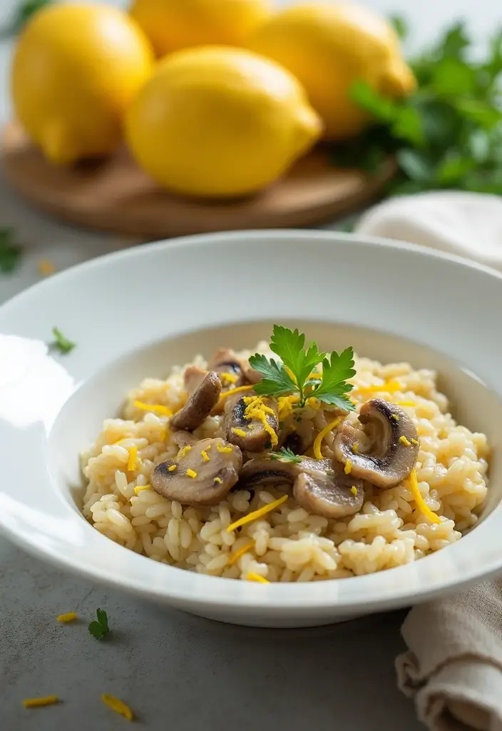 28 Chicken and Mushroom Risotto Recipes That Feel Fancy 3 28 Chicken and Mushroom Risotto Recipes That Feel Fancy - 2. Lemon Garlic Chicken and Mushroom Risotto