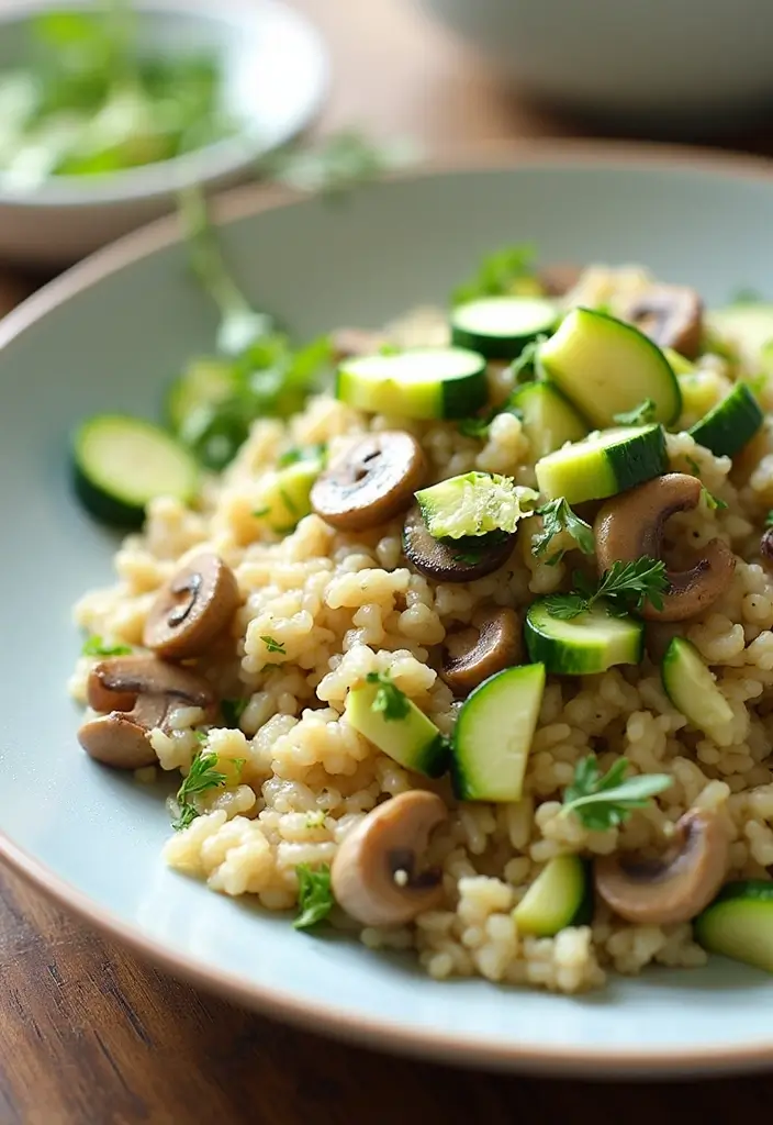28 Chicken and Mushroom Risotto Recipes That Feel Fancy 23 28 Chicken and Mushroom Risotto Recipes That Feel Fancy - 22. Zucchini Chicken Mushroom Risotto