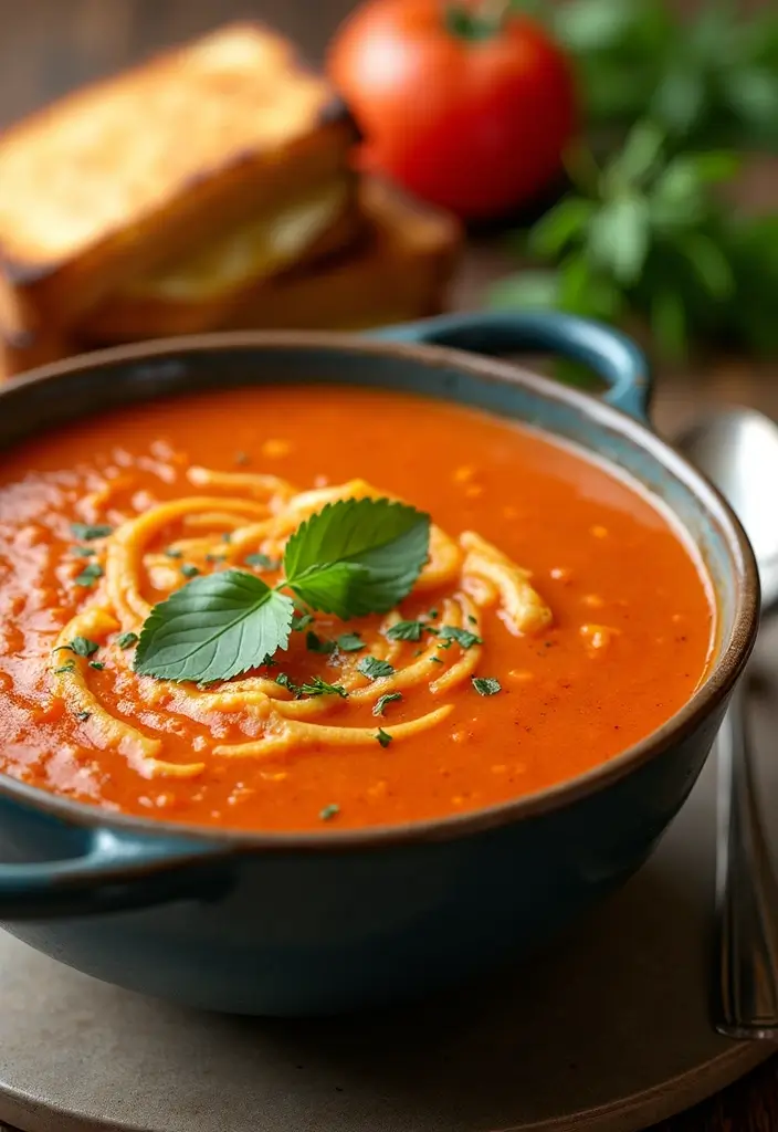 28 Creamy Chicken Pot Pie Soup Recipes That Feel Like a Hug - 14. Creamy Tomato Chicken Pot Pie Soup