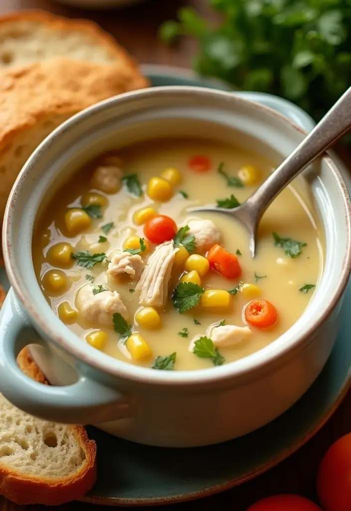 28 Creamy Chicken Pot Pie Soup Recipes That Feel Like a Hug - 16. Creamy Chicken Pot Pie Soup with Corn