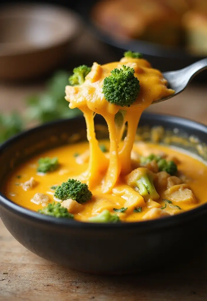 28 Creamy Chicken Pot Pie Soup Recipes That Feel Like a Hug - 2. Cheesy Chicken & Broccoli Pot Pie Soup