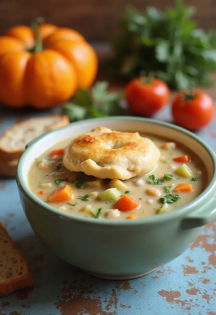 28 Creamy Chicken Pot Pie Soup Recipes That Feel Like a Hug - 28. Creamy Chicken Pot Pie Soup with Mixed Vegetables