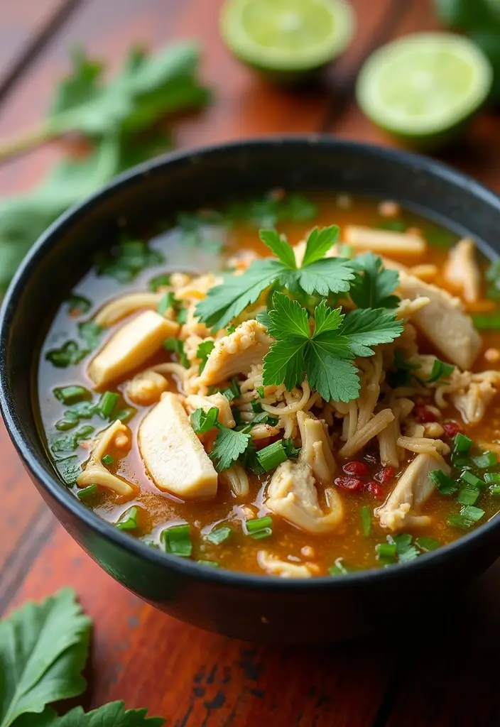 28 Healthy Chicken Soup Recipes That Heal & Warm the Soul - 14. Chicken Pho Soup