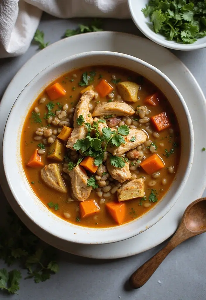 28 Healthy Chicken Soup Recipes That Heal & Warm the Soul - 16. Chicken and Lentil Soup