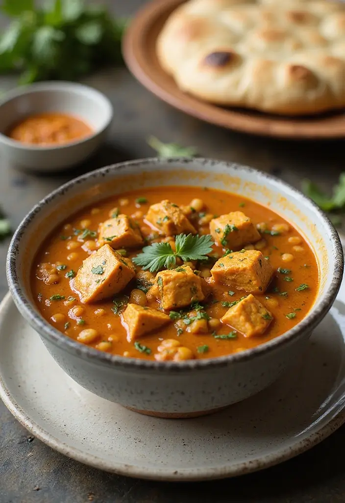 28 Healthy Chicken Soup Recipes That Heal & Warm the Soul - 19. Chicken and Lentil Curry Soup