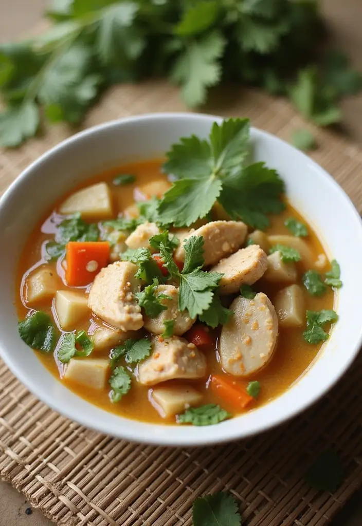 28 Healthy Chicken Soup Recipes That Heal & Warm the Soul - 2. Thai Coconut Chicken Soup