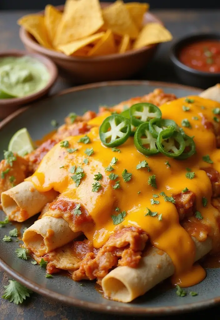 28 High Protein Chicken Enchiladas That Are Filling & Flavorful - 14. Tex-Mex Chicken Enchiladas
