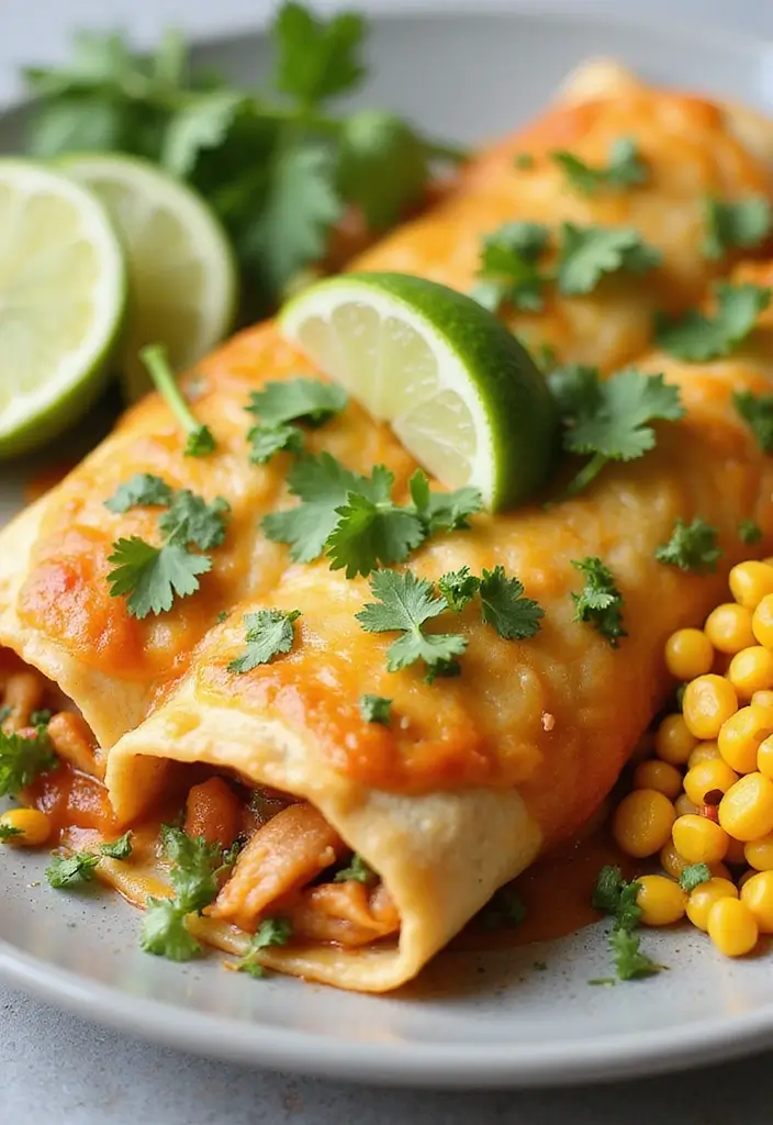 28 High Protein Chicken Enchiladas That Are Filling & Flavorful - 4. Cilantro Lime Chicken Enchiladas