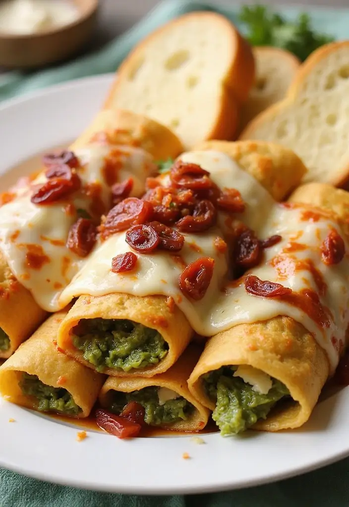 28 High Protein Chicken Enchiladas That Are Filling & Flavorful - 7. Pesto Chicken Enchiladas