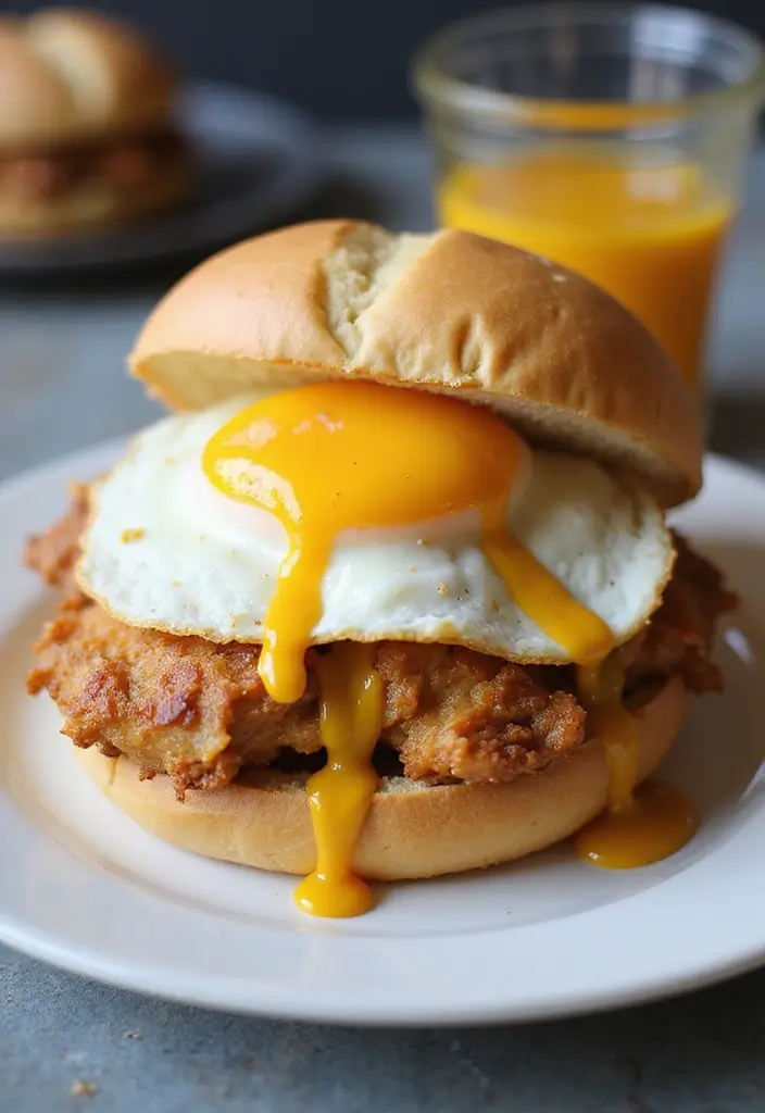 28 Honey Mustard Chicken Sandwich Recipes That Feel Caf�-Style 20 28 Honey Mustard Chicken Sandwich Recipes That Feel Caf�-Style - 19. Honey Mustard Chicken Sandwich with Fried Egg
