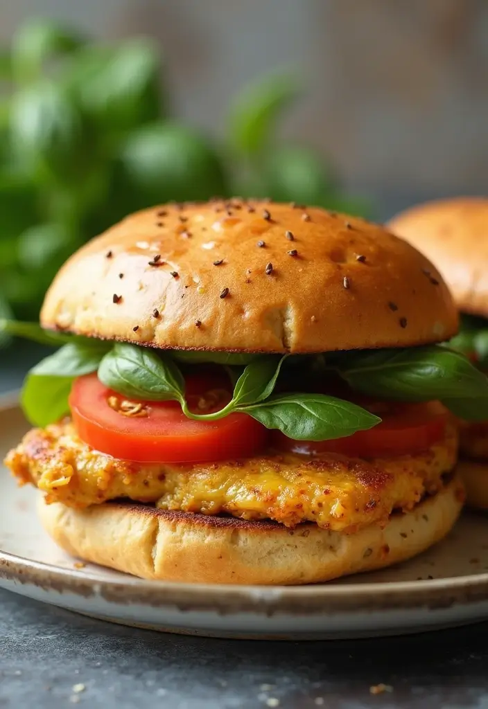 28 Honey Mustard Chicken Sandwich Recipes That Feel Caf�-Style 22 28 Honey Mustard Chicken Sandwich Recipes That Feel Caf�-Style - 21. Honey Mustard Chicken Sandwich with Tomato Basil