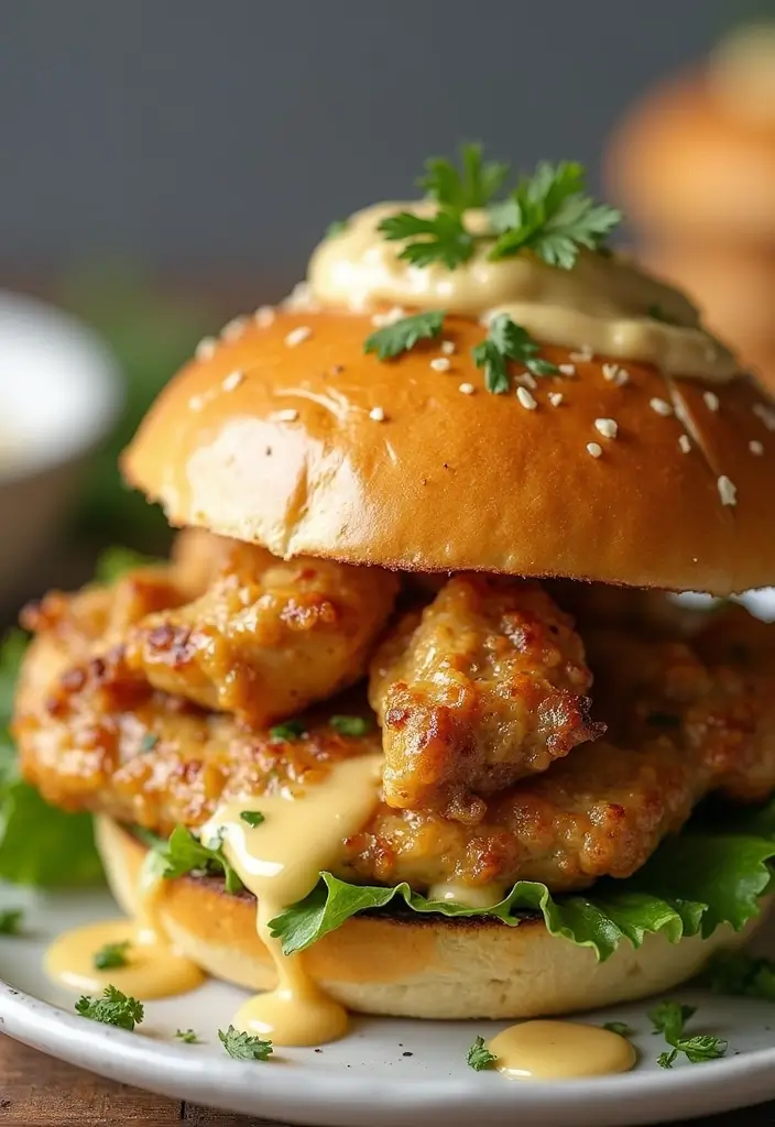 28 Honey Mustard Chicken Sandwich Recipes That Feel Caf�-Style 25 28 Honey Mustard Chicken Sandwich Recipes That Feel Caf�-Style - 24. Honey Mustard Chicken Sandwich with Garlic Aioli