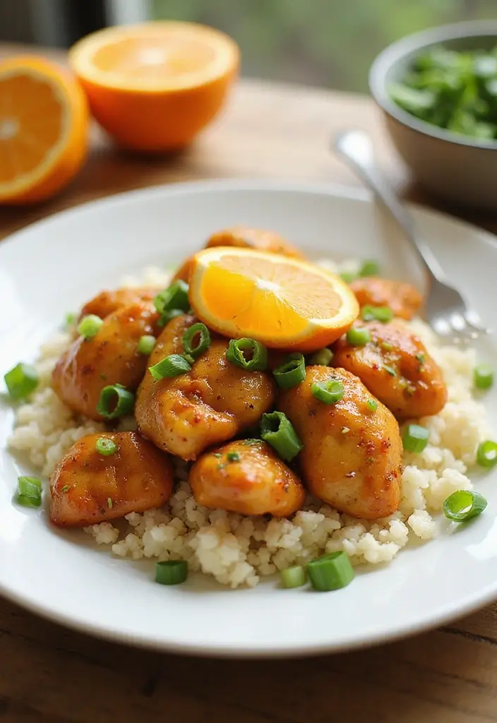 28 Orange Chicken Panda Express Copycat Recipes That Taste Spot-On 5 28 Orange Chicken Panda Express Copycat Recipes That Taste Spot-On - 4. Orange Chicken with Cauliflower Rice