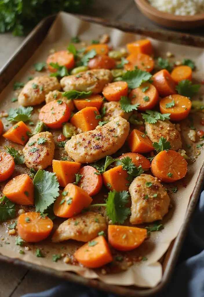 28 Sheet Pan Chicken and Sweet Potatoes Recipes That Are Fall Favorites - 24. Sweet Potato and Chicken Stir-Fry