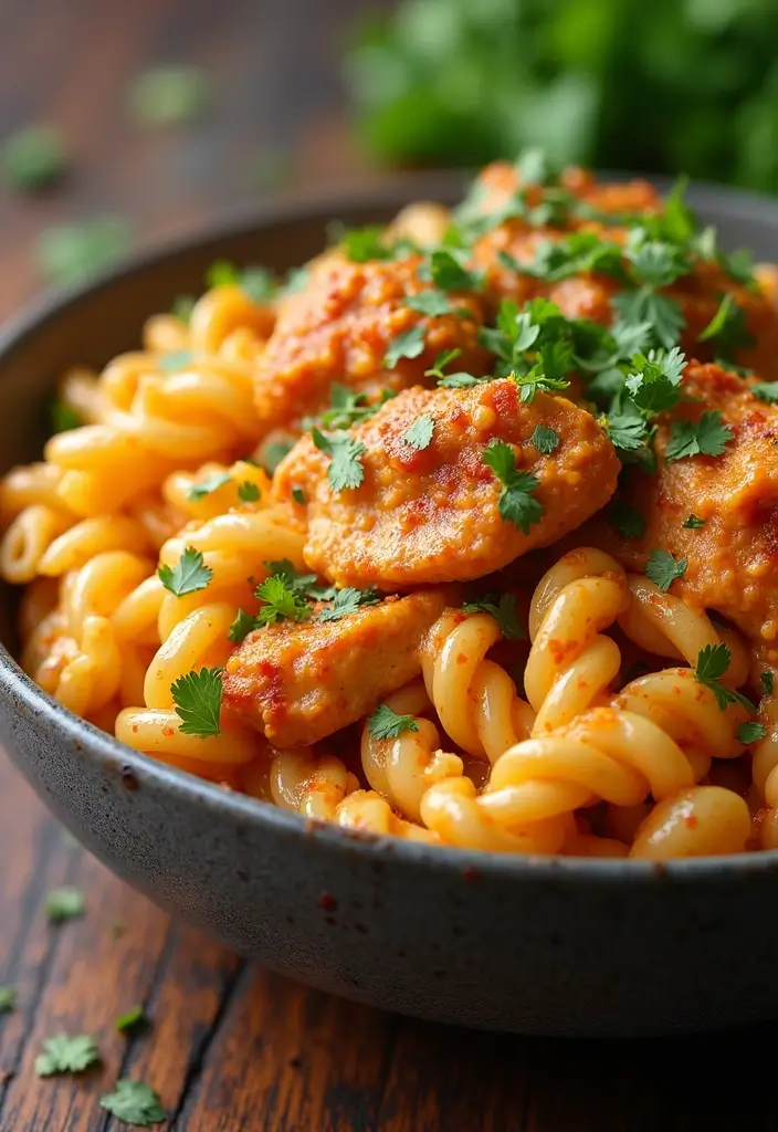 28 Shredded Chicken Pasta Recipes That Are Creamy & Comforting - 20. Creamy Cajun Chicken Pasta