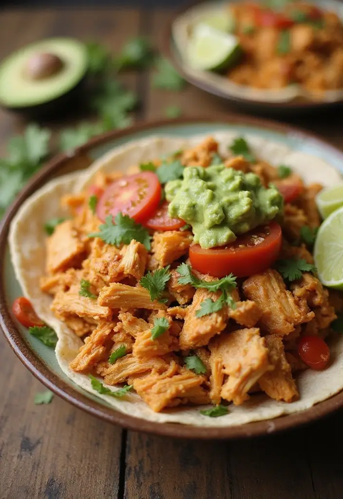 28 Shredded Chicken and Rice Recipes That Are Cozy & Quick - 13. Shredded Chicken Burrito Bowl