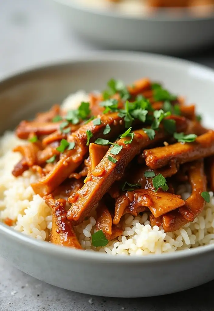 28 Shredded Chicken and Rice Recipes That Are Cozy & Quick - 25. Balsamic Shredded Chicken and Rice