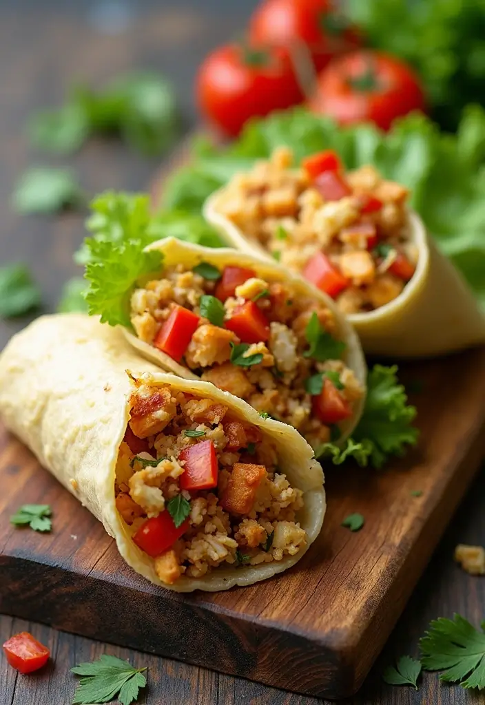 28 Shredded Chicken and Rice Recipes That Are Cozy & Quick - 4. BBQ Shredded Chicken Rice Wraps