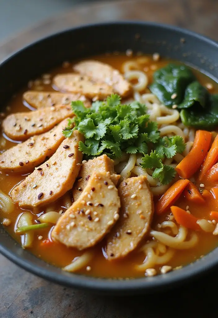 29 Asian Chicken Noodle Soup Recipes That Warm the Soul - 10. Sesame Chicken Noodle Soup