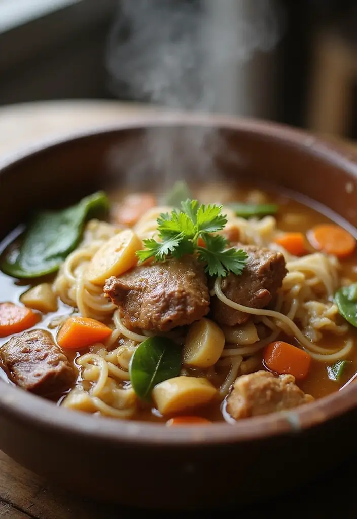 29 Asian Chicken Noodle Soup Recipes That Warm the Soul - 14. Beef and Chicken Noodle Soup