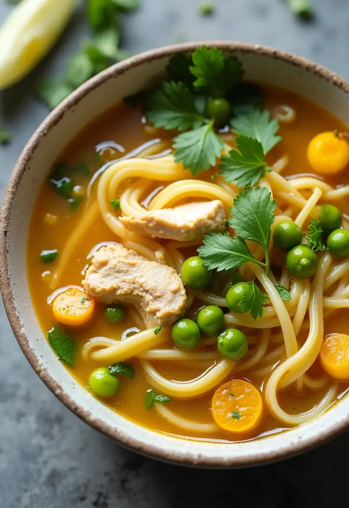 29 Asian Chicken Noodle Soup Recipes That Warm the Soul - 19. Chicken and Sweet Corn Noodle Soup