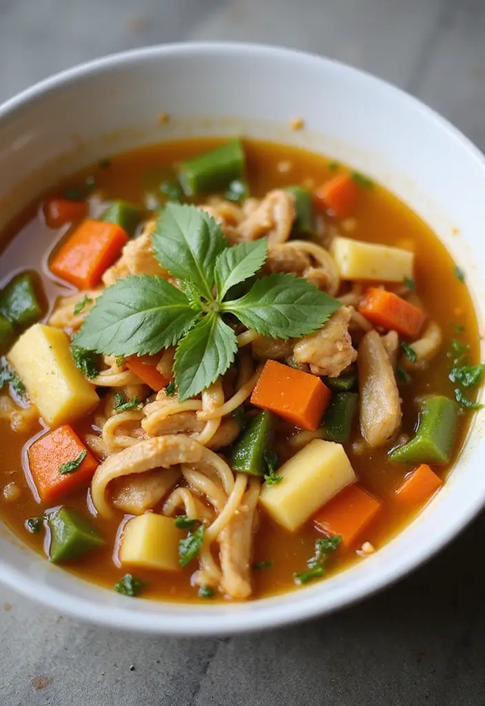 29 Asian Chicken Noodle Soup Recipes That Warm the Soul - 29. Sweet and Sour Chicken Noodle Soup