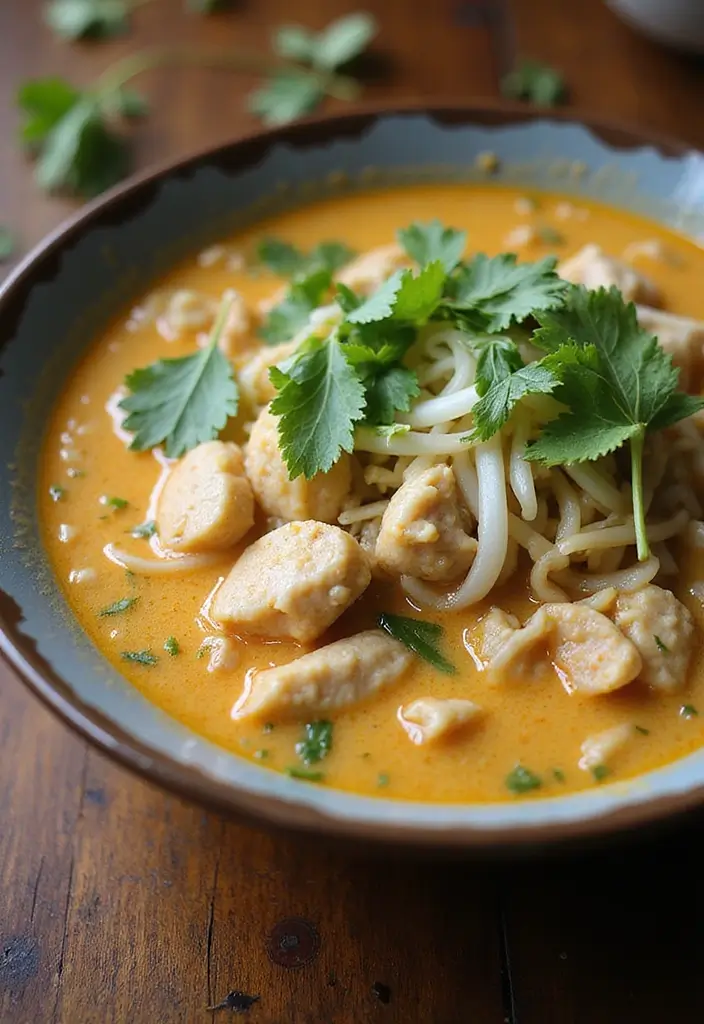 29 Asian Chicken Noodle Soup Recipes That Warm the Soul - 8. Malaysian Laksa Chicken Soup