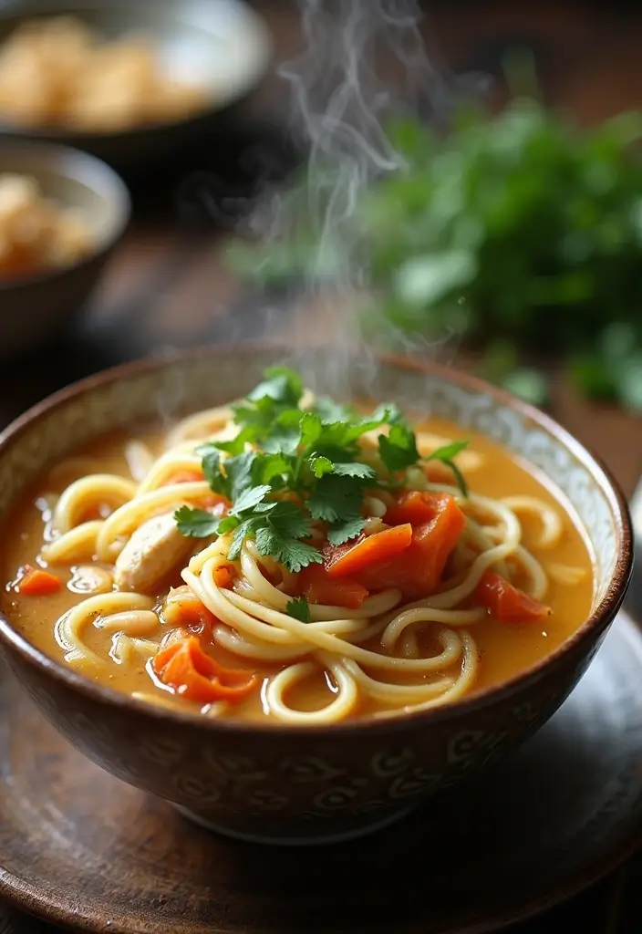 29 Asian Chicken Noodle Soup Recipes That Warm the Soul - 9. Ginger Garlic Chicken Noodle Soup