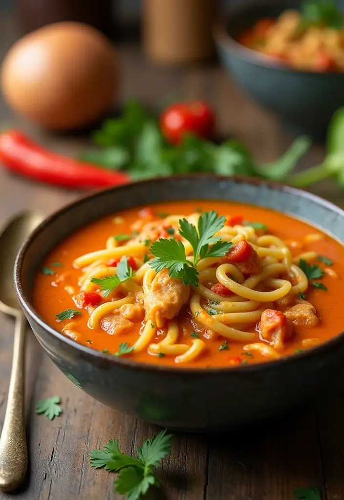 29 Chicken Noodle Soup Creamy Recipes That Warm You from Within - 29. Creamy Chipotle Chicken Noodle Soup