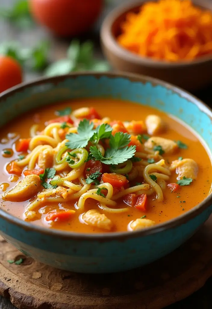 29 Chicken Noodle Soup Creamy Recipes That Warm You from Within - 8. Southwest Creamy Chicken Noodle Soup