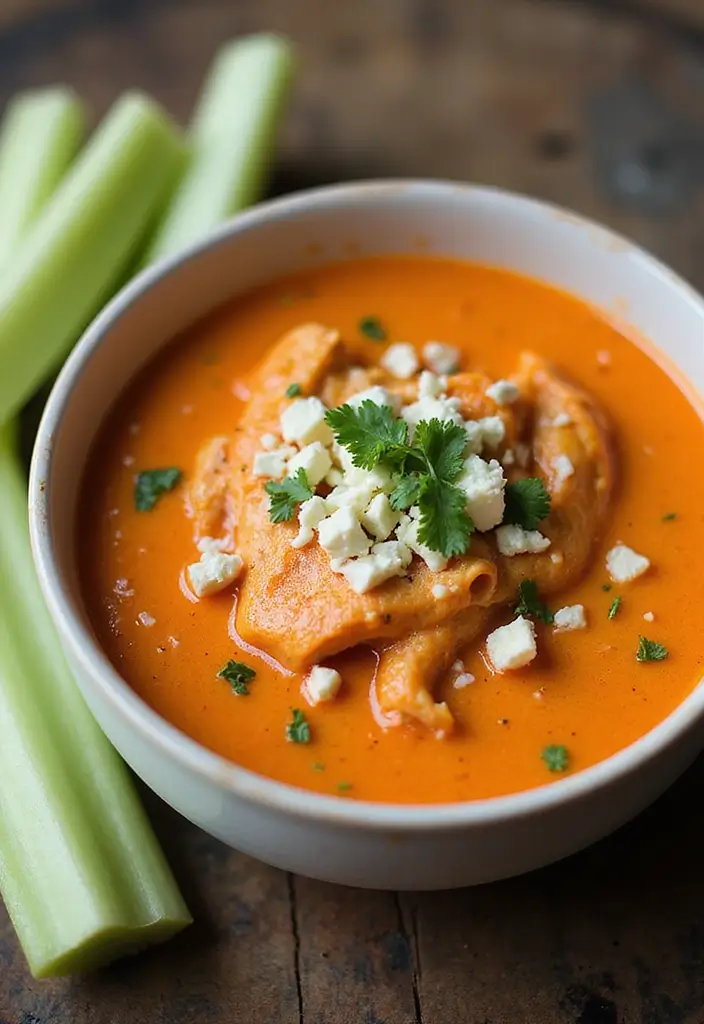 29 Easy Chicken Soup Recipes That Are Nourishing & Cozy - 17. Buffalo Chicken Soup