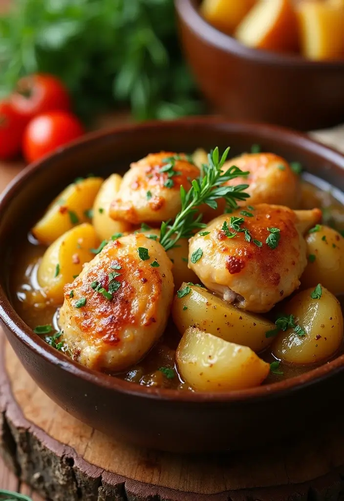 29 French Onion Chicken Crockpot Recipes That Are Easy Comfort - 12. French Onion Chicken and Potatoes