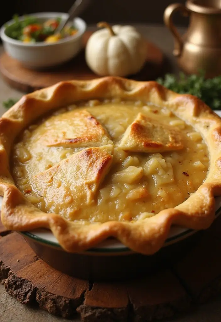 29 French Onion Chicken Crockpot Recipes That Are Easy Comfort - 16. French Onion Chicken Pot Pie