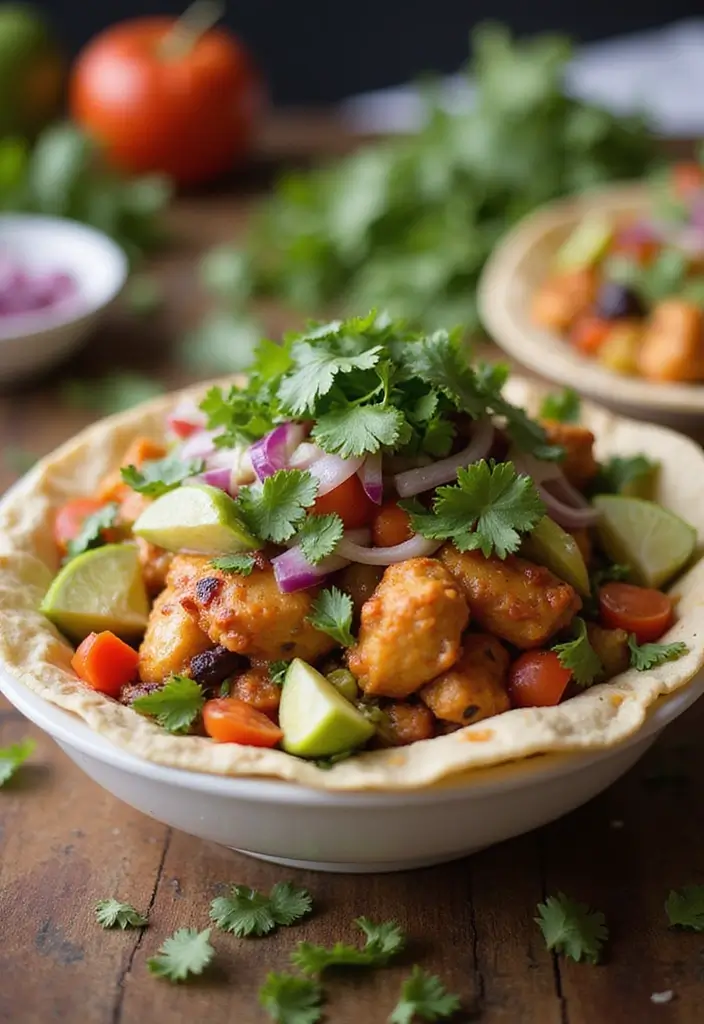 29 French Onion Chicken Crockpot Recipes That Are Easy Comfort - 17. French Onion Chicken Burrito Bowl