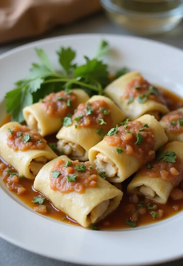 29 French Onion Chicken Crockpot Recipes That Are Easy Comfort - 24. French Onion Chicken Cabbage Rolls