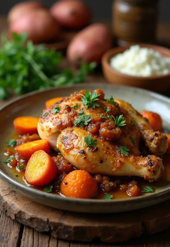 29 French Onion Chicken Crockpot Recipes That Are Easy Comfort - 27. French Onion Chicken and Sweet Potatoes