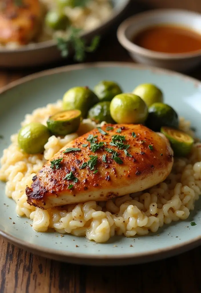 29 French Onion Chicken Crockpot Recipes That Are Easy Comfort - 29. French Onion Chicken and Brussels Sprouts