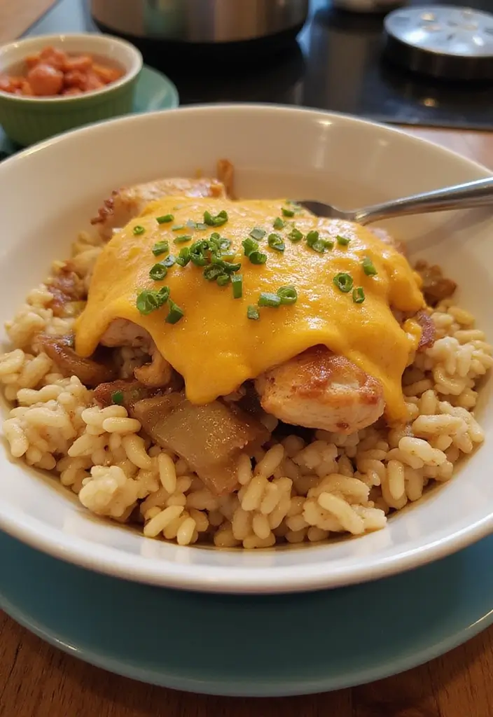 29 French Onion Chicken Crockpot Recipes That Are Easy Comfort - 5. One-Pot French Onion Chicken and Rice