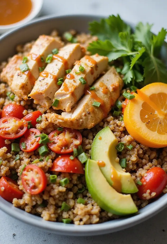 29 Frozen Chicken Breast Crockpot Recipes That Cook Themselves - 19. Chicken and Quinoa Bowl