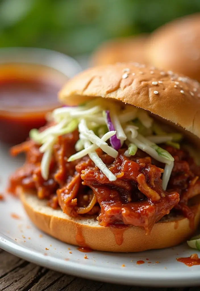 29 Frozen Chicken Breast Crockpot Recipes That Cook Themselves - 2. BBQ Chicken Pulled Sandwiches