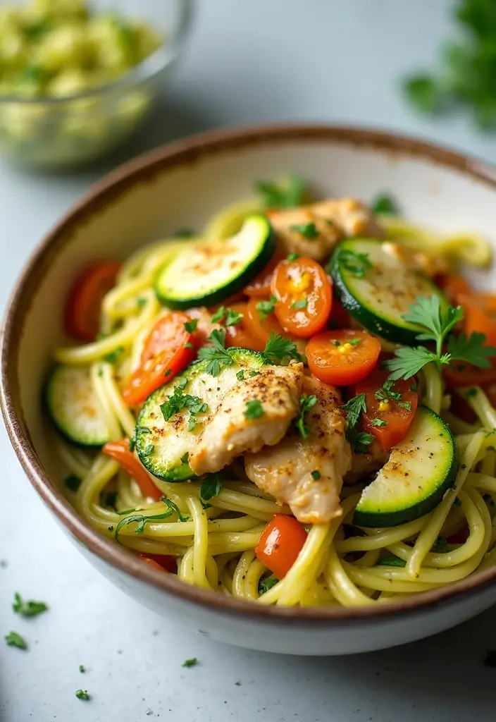 29 Frozen Chicken Breast Crockpot Recipes That Cook Themselves - 25. Zucchini Noodle Chicken