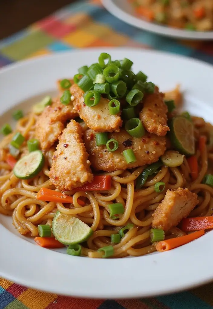 29 Salt and Pepper Chicken Recipes That Are Crispy & Addictive - 11. Salt and Pepper Chicken Fried Noodles