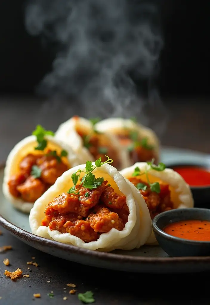 29 Salt and Pepper Chicken Recipes That Are Crispy & Addictive - 12. Salt and Pepper Chicken Bao Buns