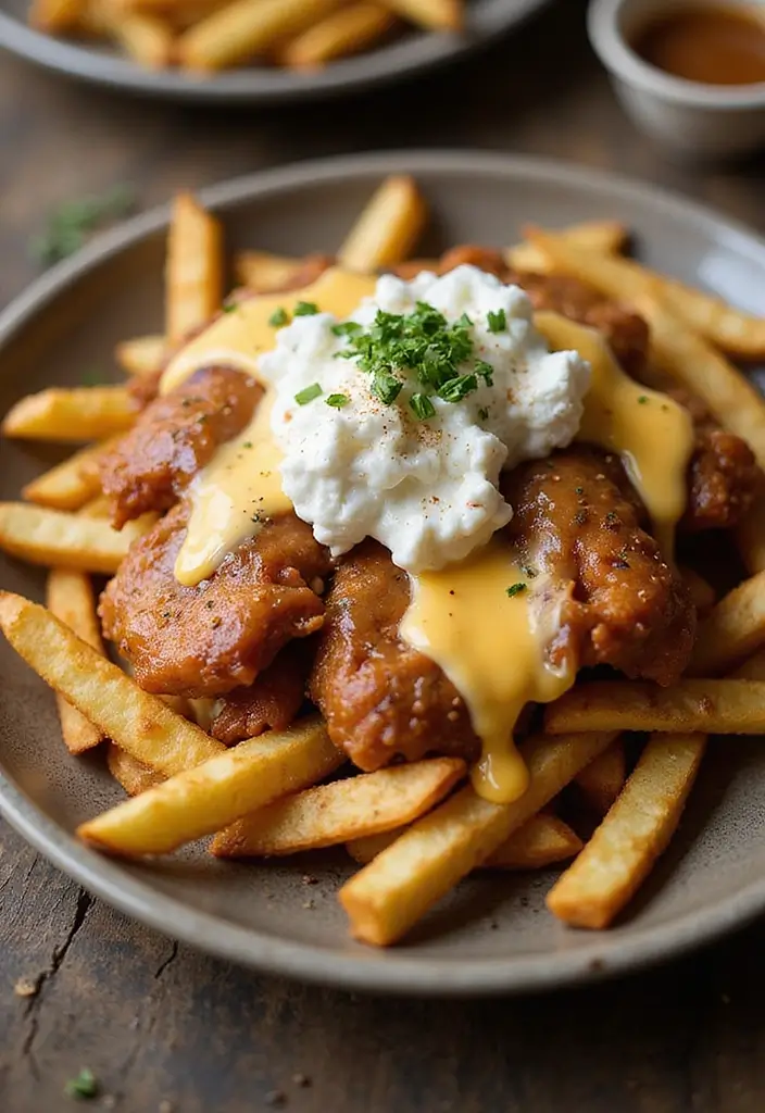 29 Salt and Pepper Chicken Recipes That Are Crispy & Addictive - 15. Salt and Pepper Chicken Poutine