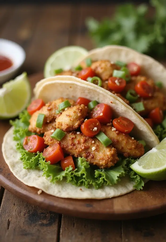 29 Salt and Pepper Chicken Recipes That Are Crispy & Addictive - 4. Salt and Pepper Chicken Tacos